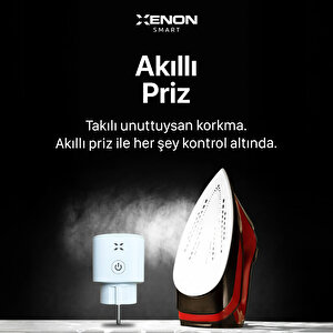 Akıllı Enerji Ölçümlü Akım Korumalı Priz, Mobil Uygulama ile Uzaktan Kontrol Edilebilen, Zaman Ayarlı Akıllı Priz, Wi-Fi-Bluetooth, X7010