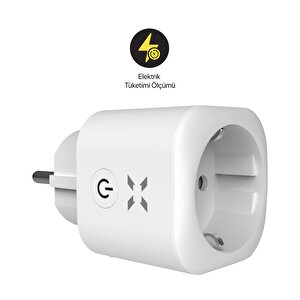 Akıllı Enerji Ölçümlü Akım Korumalı Priz, Mobil Uygulama ile Uzaktan Kontrol Edilebilen, Zaman Ayarlı Akıllı Priz, Wi-Fi-Bluetooth, X7010