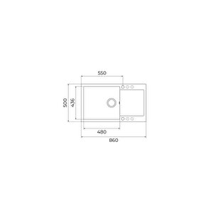 Clivo 60 B-tq 1b 1d Siyah Granit Eviye 115350005