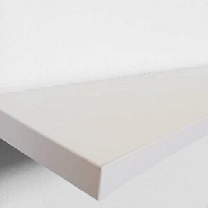 40 Cm Beyaz Mdf Uçan Duvar Rafı Gizli Bağlantı Kitaplık