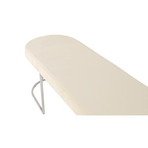 Viego Silver Smooth Bench Lüks Metal Gümüş Ayak, Chester Model Yatak Ucu Puf