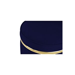 Zerafet Gold Kaplama Luxery Puf, Pofuduk Puf, Makyaj Koltuğu