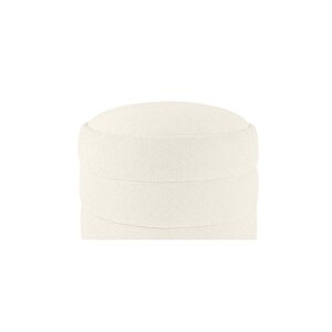 Diana Slim Line Luxury Puf  Silindir, Dekoratif Makyaj Masası Pufu Beyaz