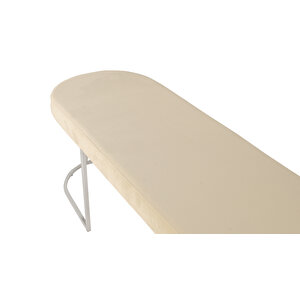 Viego Silver Smooth Bench Lüks Metal Gümüş Ayak, Chester Model Yatak Ucu Puf