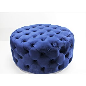 Yuvarlak Chester Model Kapitoneli Oval Orta Puf- Modern Puf
