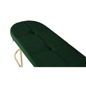 Viego Gold Exclusive Bench Lüks Metal Gold Ayak, Chester Model Yatak Ucu Puf
