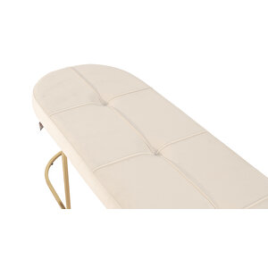 Viego Gold Exclusive Bench Lüks Metal Gold Ayak, Chester Model Yatak Ucu Puf