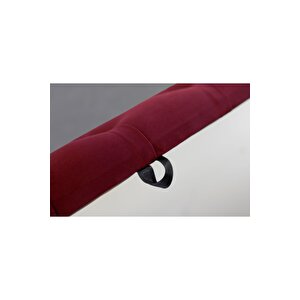 Vetra Chester Model Bordo Sandıklı Puf - Kapitoneli Model 140cm Sandıklı Bank