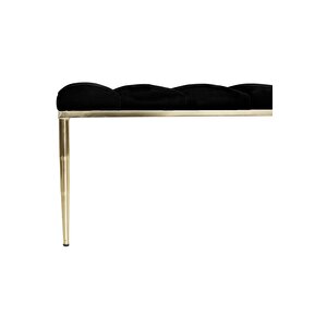 Vesta Gold Bench Luxery Metal Ayaklı Puf