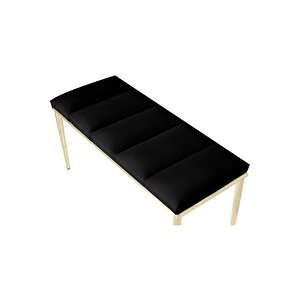 Vesta Gold Bench Luxery Metal Ayaklı Puf