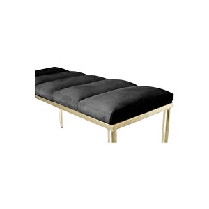 Vesta Gold Bench Luxery Metal Ayaklı Puf