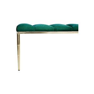 Vesta Gold Bench Luxery Metal Ayaklı Puf