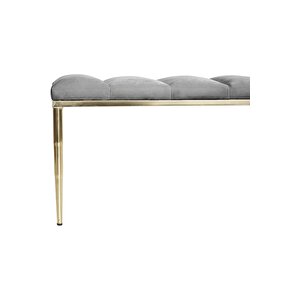 Vesta Gold Bench Luxery Metal Ayaklı Puf