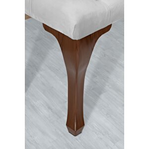 Classic Chester Model Kapitoneli Puf,bench Beyaz