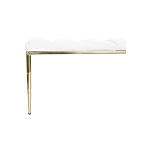 Vesta Gold Bench Luxery Metal Ayaklı Puf