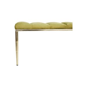 Vesta Gold Bench Luxery Metal Ayaklı Puf