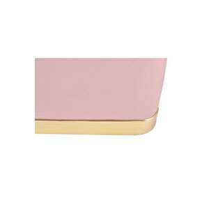 Zengo Gold Twin Line Kare Puf ,dekoratif Makyaj Masası Pufu
