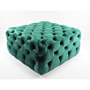 Kare Chester Model Kapitoneli Orta Puf- Modern Puf