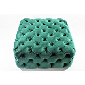Kare Chester Model Kapitoneli Orta Puf- Modern Puf