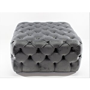 Kare Chester Model Kapitoneli Orta Puf- Modern Puf