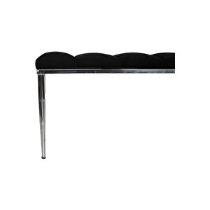 Vesta Silver Bench Luxery Metal Ayaklı Puf