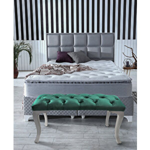 Classic Chester Model Kapitoneli Puf,bench Yeşil