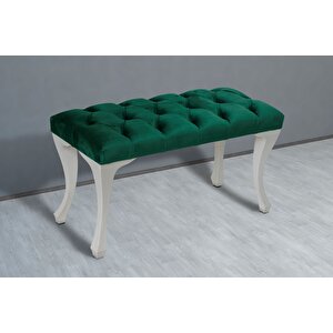 Classic Chester Model Kapitoneli Puf,bench Yeşil