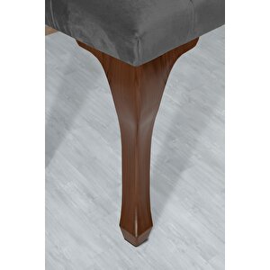 Classic Chester Model Kapitoneli Puf,bench Gri Kırçıl
