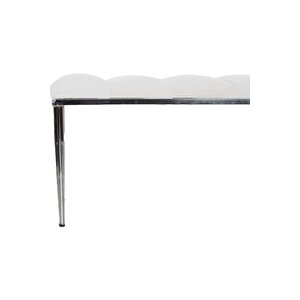 Vesta Silver Bench Luxery Metal Ayaklı Puf
