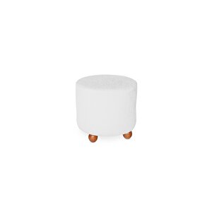 Marshmallow Bohem Puf Beyaz