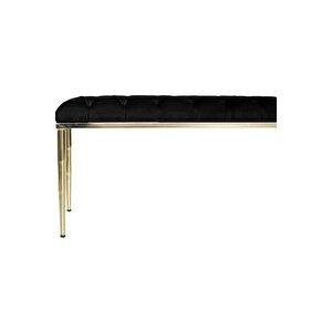 Bella Gold Bench Kapitoneli Chester Model Puf