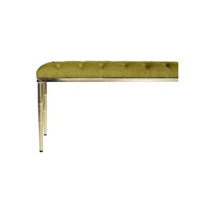 Bella Gold Bench Kapitoneli Chester Model Puf