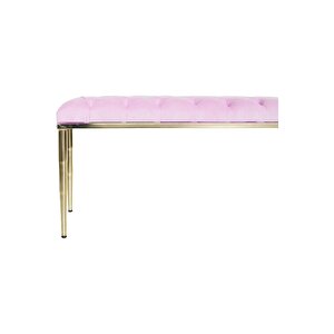 Bella Gold Bench Kapitoneli Chester Model Puf
