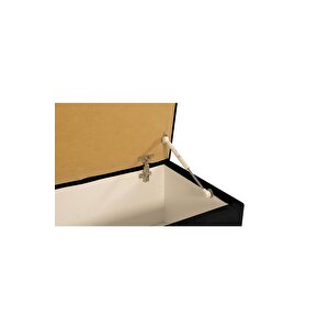 Vetra V2 Sandıklı Puf -  Siyah Dilimli Model Sandıklı Bench Puf - Sandıklı Yatak Ucu Bankı