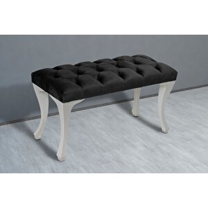 Classic Chester Model Kapitoneli Puf,bench Antrasit 05