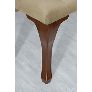 Classic Chester Model Kapitoneli Puf,bench Sarı