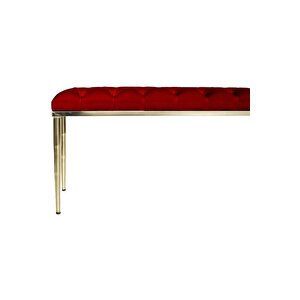 Bella Gold Bench Kapitoneli Chester Model Puf