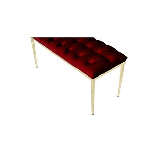 Bella Gold Bench Kapitoneli Chester Model Puf