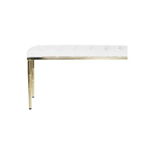 Bella Gold Bench Kapitoneli Chester Model Puf