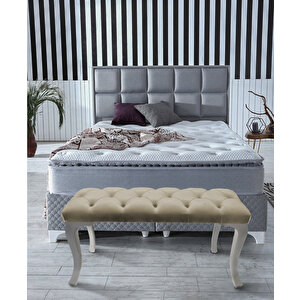Classic Chester Model Kapitoneli Puf,bench Sarı 04