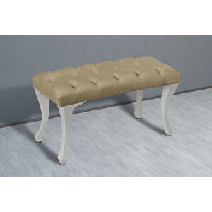Classic Chester Model Kapitoneli Puf,bench Sarı 04