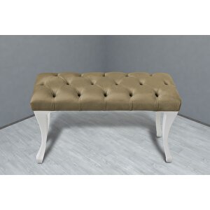 Classic Chester Model Kapitoneli Puf,bench Sarı 04