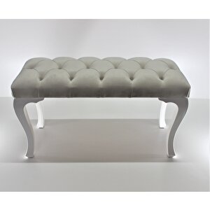 Classic Chester Model Kapitoneli Puf,bench Krem