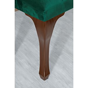 Classic Chester Model Kapitoneli Puf,bench Yeşil
