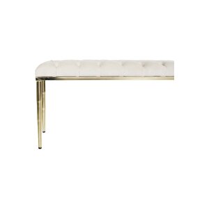 Bella Gold Bench Kapitoneli Chester Model Puf