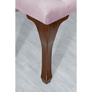 Classic Chester Model Kapitoneli Puf,bench Pembe