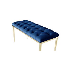 Bella Gold Bench Kapitoneli Chester Model Puf