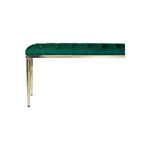 Bella Gold Bench Kapitoneli Chester Model Puf