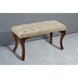 Classic Chester Model Kapitoneli Puf,bench Sarı