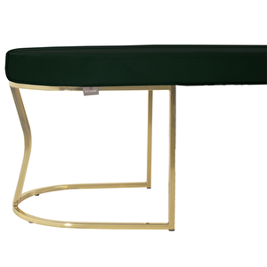 Viego Gold Smooth Bench Lüks Metal Gold Ayak, Chester Model Yatak Ucu Puf